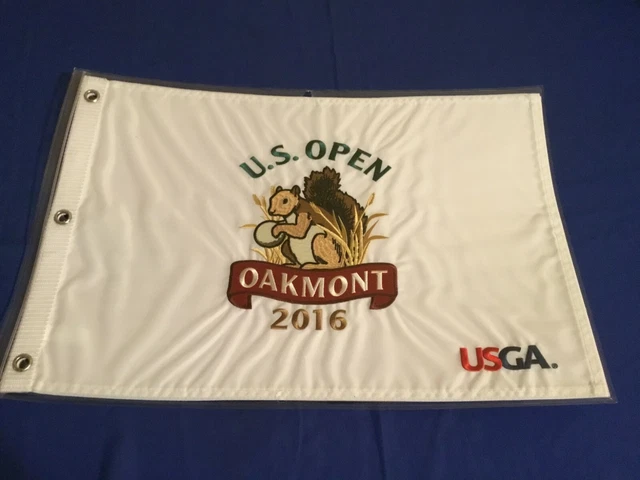 2016 US Open Oakmont EMBROIDERED Pin FLAG Sealed Winner Dustin Johnson!