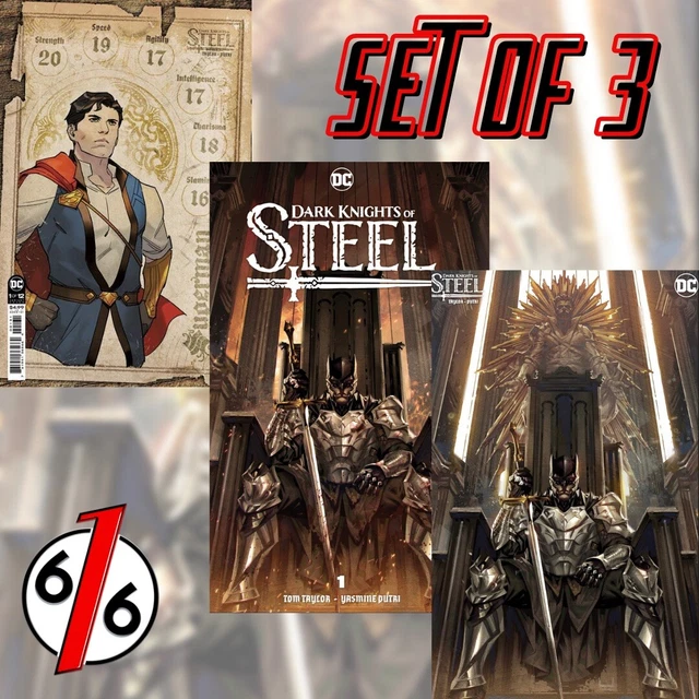 🚨🔥🗡 DARK KNIGHTS OF STEEL #1 VARIANT SET KAEL NGU & 1:25 PUTRI Ratio NM