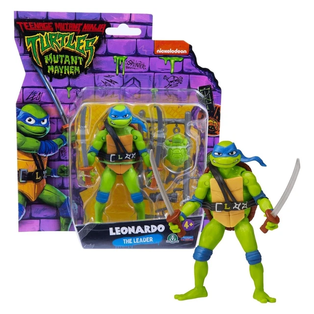 HiPlay JOYTOY Tartarughe Ninja – Leonardo Action Figure 1:18 Da Collezione, 11 Cm, Snodata, Per Collezionisti 15+