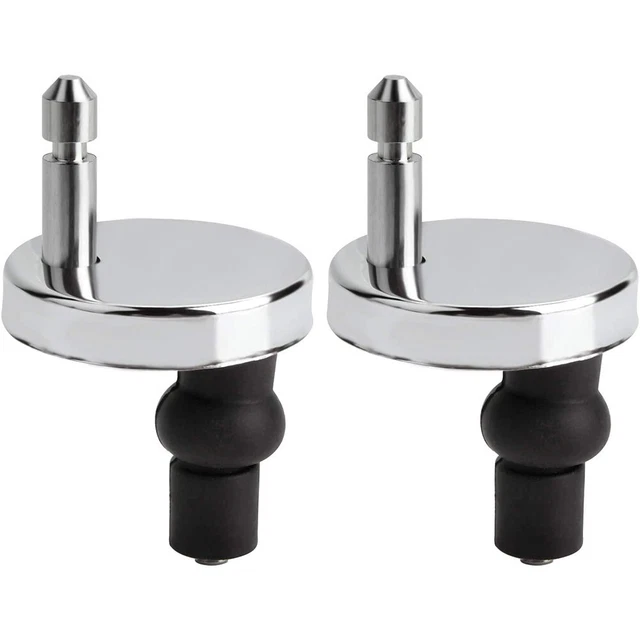 Cerniere sedile WC accessori acciaio inox + plastica ricambio release quick
