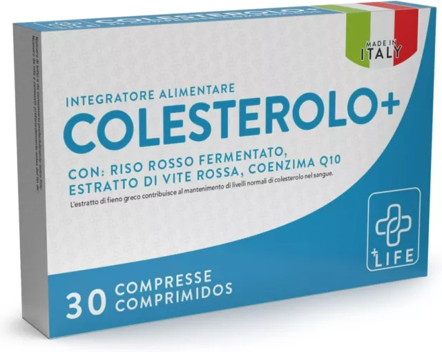 Integratore per il Controllo Colesterolo con Riso Rosso Fermentato, 30 Compresse