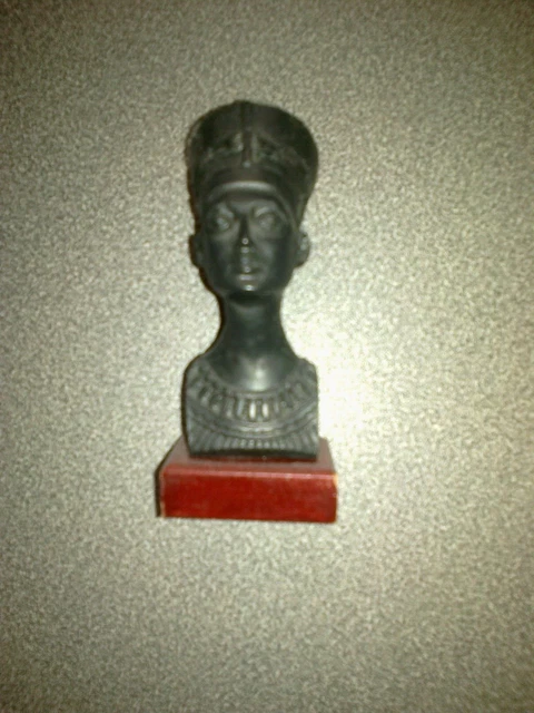 Buste Néfertiti Statue Buste De La Reine Néfertiti - Hauteur 45 Cm, En Résine, Effet Antique - Modèle Exact 3D Buste Reine Égypte