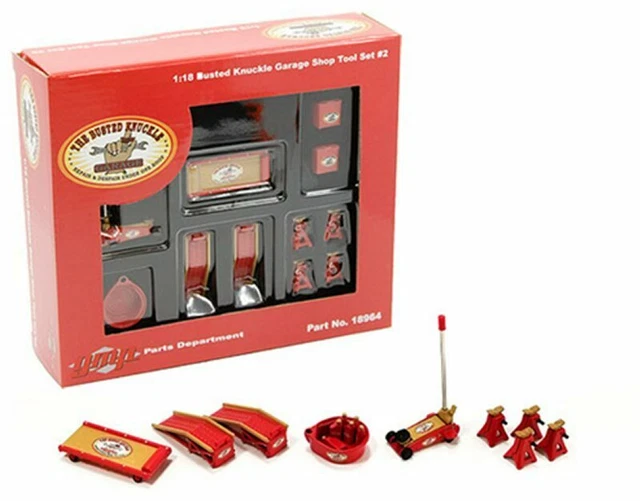Werkstatt Set / Shop Tool Set - Busted Knuckle Garage - 11 pieces - GMP 1:18