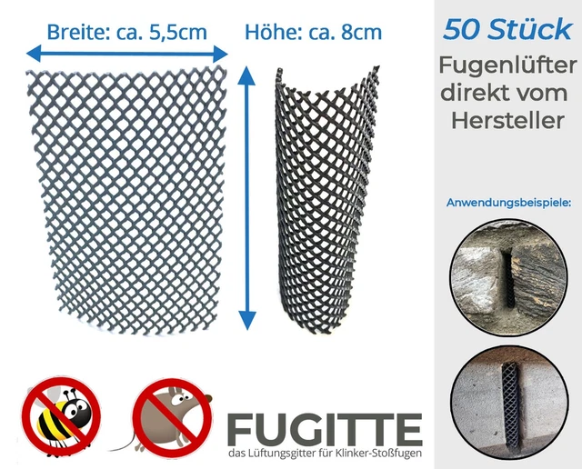 Ventilatore giunti (50 pezzi) griglia giunti, ventilatore giunti d'urto - clinker protezione vespe