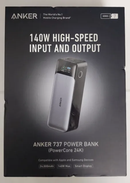 Anker 737 Power Bank 24000mAh 3-Port Portable Charger with 140W