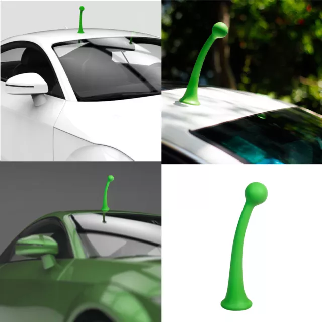 Car Roof Ornament Antenna Bean Sprouts Motorcycle Devil Horn Cute 3D Stickers