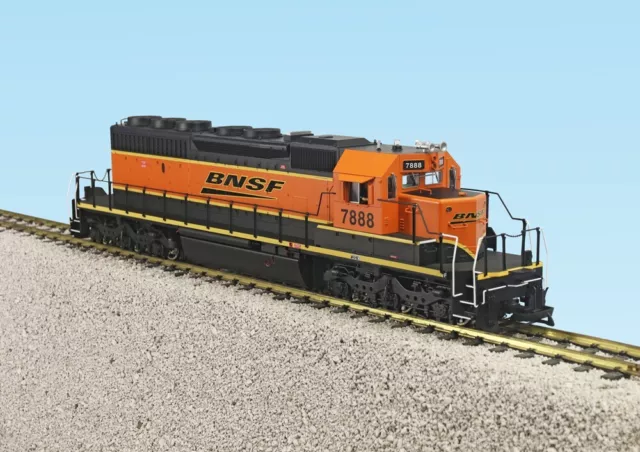 USATrains SD40-2 R22318BNSF (Speed) (7888) - Black/Orange