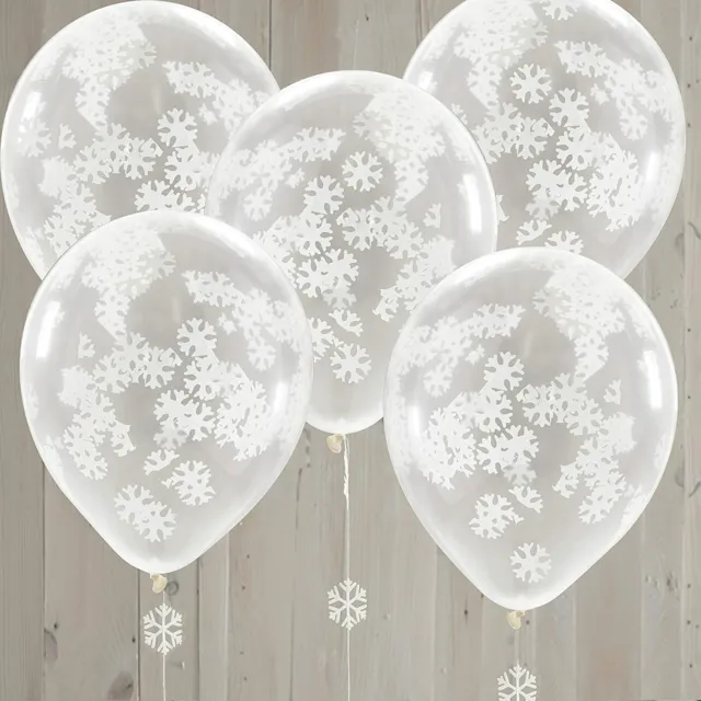 palloncini coriandoli chiaro Snowflake Confetti Filled Party Balloons feste