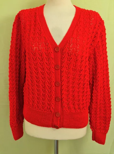 1940/50s Womens hand Knitted Cardigan WW2 Land Army girl reenactment WWII