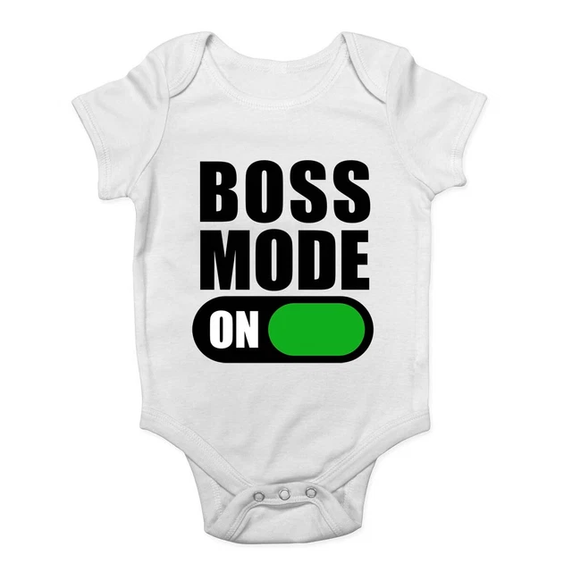 Gilet Boss mode su bambino grow body ragazzi ragazze