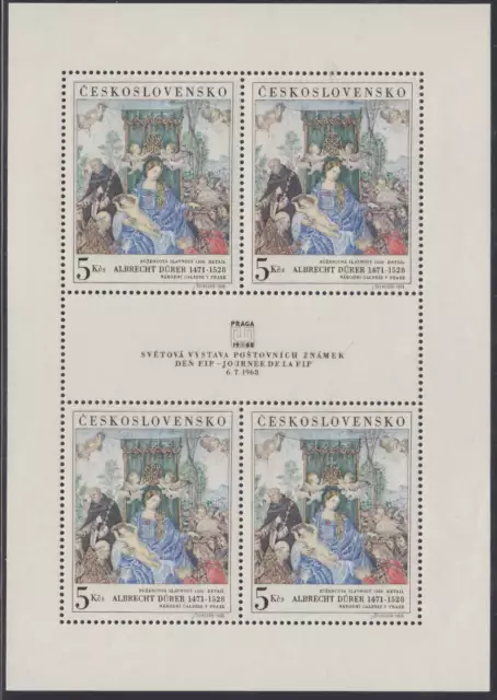 CZECHOSLOVAKIA - PRINTING SHEETS ALBERT DURER 1968 Mi. 1805 Sc. 1555 - **MNH**