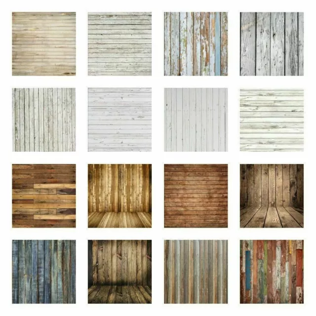 Wooden Wall Plank Photography Background Studio Kid Adult Photo Backdrops Props