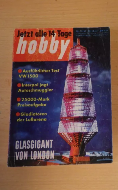 Hobby 12/61 - Kultzeitschrift aus den 60er Jahren