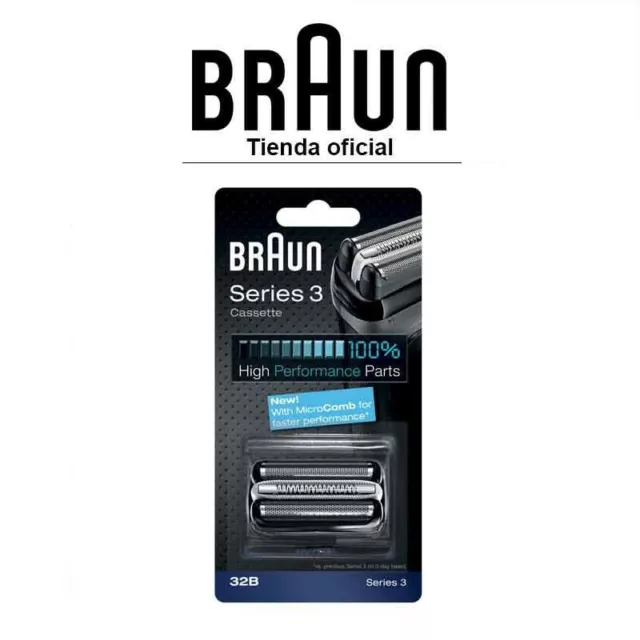 Recambio para afeitadora eléctrica Braun 32B - Para modelo Series 3 (Nueva)