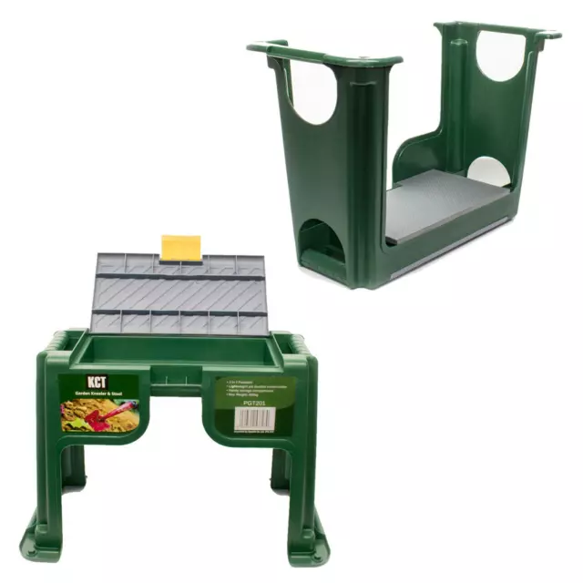 Garden Kneeler Stool Seat Chair 3 In 1 Portable Tool Storage Gardening Padded