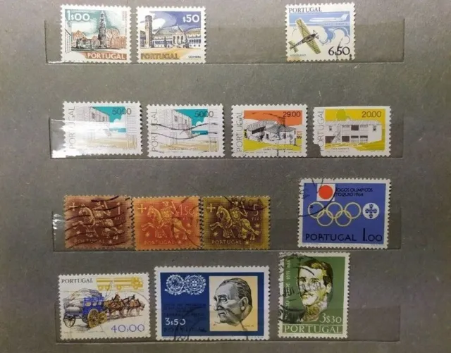 brifmarken portugal sammlung konvolut 14Stück ab 1964Jahre, gestempelt; Lot# 131