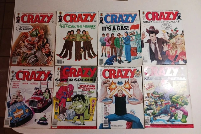 Marvel Crazy Magazine Lot Of 8 Marvel Crazy Magazine Lot Of 8