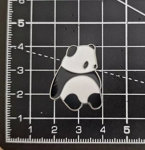 Panda Enamel Pin Badge. Wildlife WWF Mature Bamboo Cute