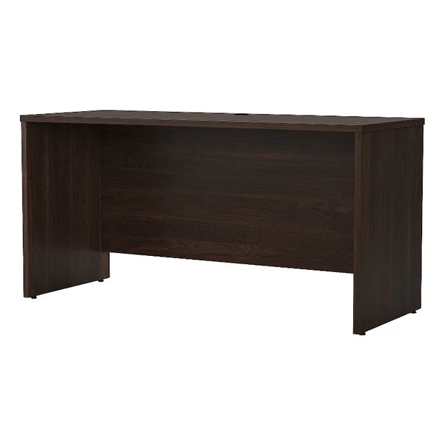 Studio C 60W x 24D Credenza Desk in Black Walnut - Engineered Wood