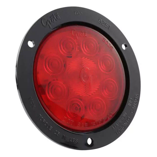 Grote 53292 STT,4",RED,BLK THFT RSTNT FLNG,SNOVALED Tail Light