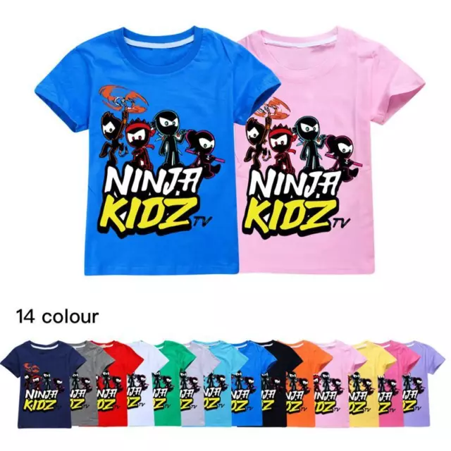2021 New Ninja Kidz Tv Kids T-Shirt Gaming Team Top Tee.