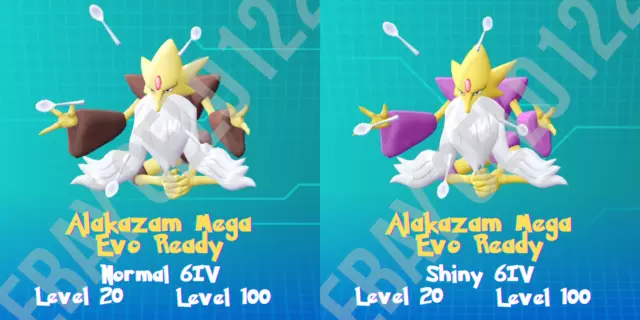 Shiny ALAKAZAM 6IV Pokemon Sword and Shield Brilliant Diamond