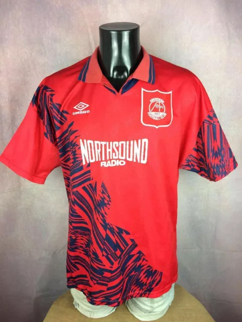 Aberdeen FC Maillot Vintage 1994 1995 1996 Home Umbro Scottish Premiership Foot