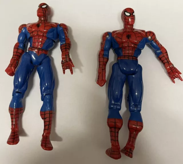 2 Figurines Spider-Man Full articulé  Marvel ToyBiz 1994