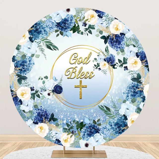 2,4 x 1,8 m dio benedica fondale, prima comunione battesimo sfondo bianco festa battesimo decorazione baby shower fotografia sfondo