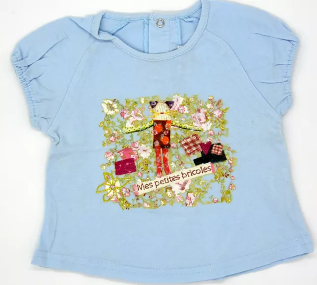 Original Baby Designer Shirt From Catimini Size 12M 74