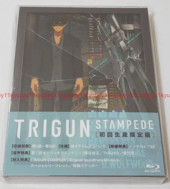 TRIGUN STAMPEDE Vol.2 First Limited Edition Blu-ray Soundtrack CD Booklet Japan