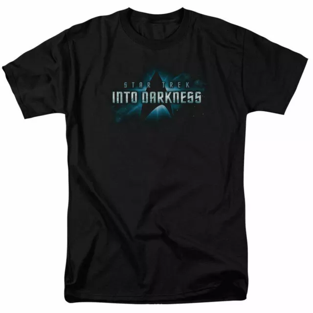 Star Trek Into Darkness Logo T Shirt Licensed Sci-Fi Movie Classic Tee New Black