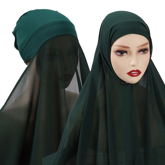 Baumwolle Leinen Schal Muslim Hijab Schals Kopfwickel Einfaches Kopftuch Scarf - Foto 10