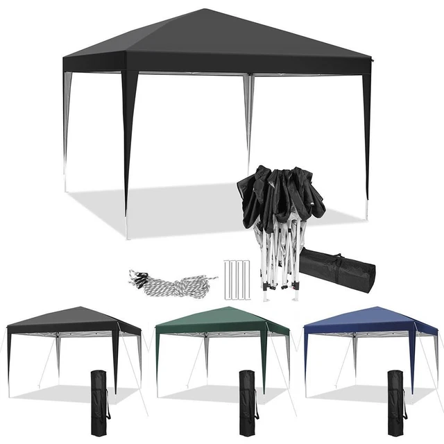 Pavillon 3x3m Wasserdicht Partyzelt Gartenzelt UV Faltpavillon Popup faltbar NEU