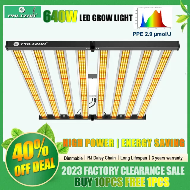 Phlizon FD6500 LED Grow light Vollspektrum Pflanzenlampe for Indoor Gemüse Blume