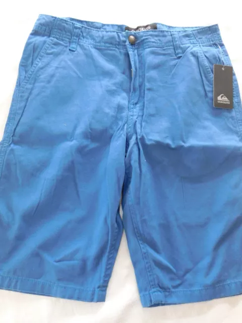 New Big Boys 29 18 Union Blue Quiksilver Everyday Cotton Chino Shorts