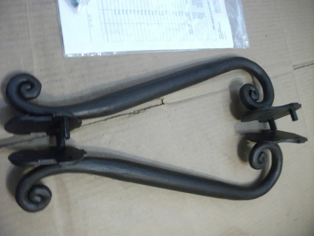 cantera hand forged   Iron Scroll Door Pull Handles (Pair) 9