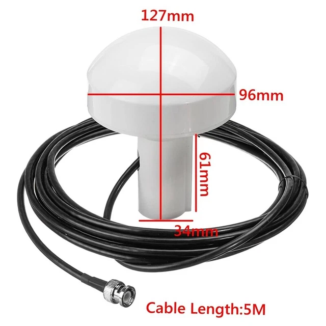 2X Ship GPS Active Marine Navigation Antenna Timing Antenna 1575+/-5 MHz 5M L7B9 3