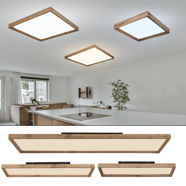 Lampadaire DEL Moderne Bois/noir - Éclairage D'ambiance Avec Interrupteur - Pour Salon/chambre - Neuf
