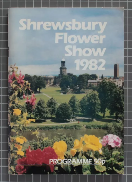 Shrewsbury Flower Show programme 1982, with guests Jon Pertwee, Rod Hull and Emu