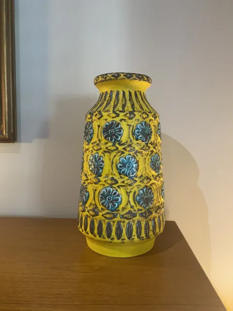 XXL Vintage Fat Lava West German Floor Vase Bay Ceramic Keramik Bodo Mans