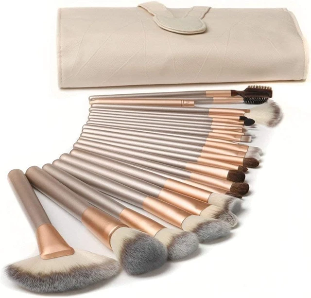 18 Pezzi Pennelli per Trucco Set, Pennelli Make up Professionali, Pennello Da Tr