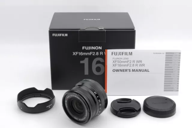 [Near Mint] Fujifilm Super EBC XF 16mm f/2.8 R WR Lens Black w/Box From Japan