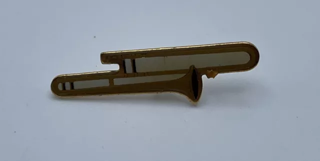 Vintage Music Trombone Hat Pin Tie Pin