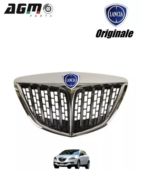 Griglia Radiatore Fregio Logo Cromata Anteriore Originale Lancia Delta 735491042