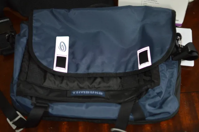LikeNEW Timbuk2 Messenger Laptop Carry On Commuter Bike Bag Medium Blue Classic