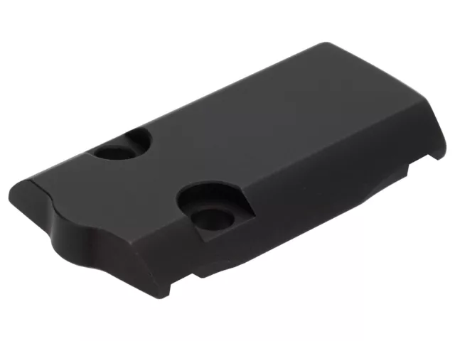 for S&W Shield Plus Optic Ready Cut Slide Cover Plate 9mm, Laser Engraved, Black