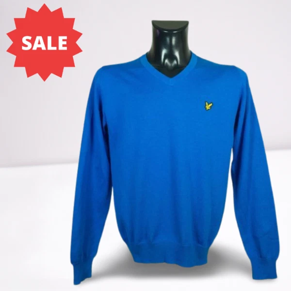 Lyle & Scott maglione da uomo in cotone taglia M vgc **