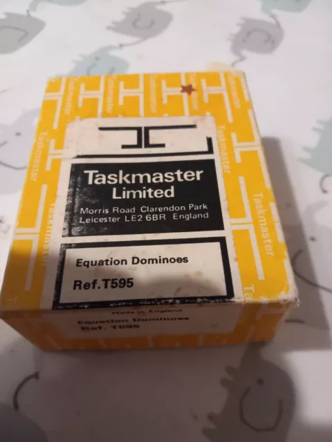 Vtg TABLES Machine Math GAME Taskmaster Ltd England Equation learning set