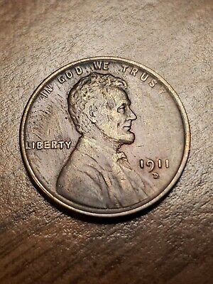 1911-D Lincoln Wheat Cent Penny Coin